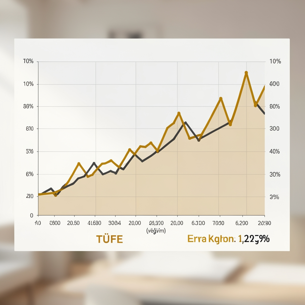 Türkiye'de yüksek enflasyon döneminde reel varlık koruması stratejilerini gösteren grafik sunumu