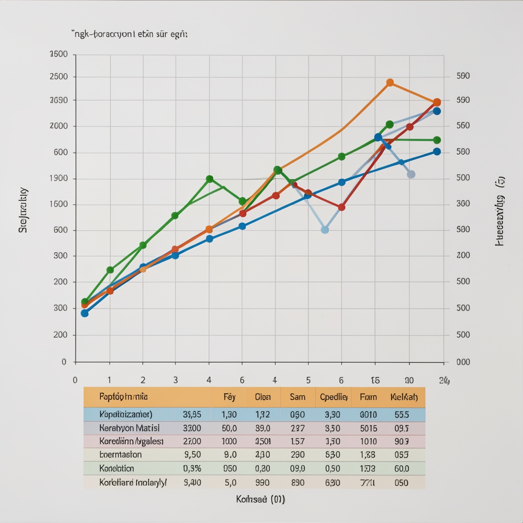 Portföy optimizasyonu çalışması: risk-getiri koordinat sisteminde etkin sınır eğrisi, farklı renkli portföy noktaları ve korelasyon matrisi içeren finansal analiz görseli